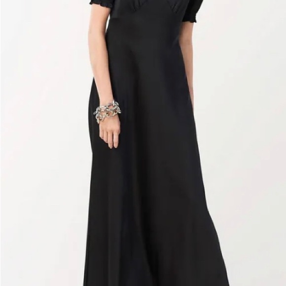 DVF soft satin Avianna maxi dress in black size 10. Perfect condition. - Picture 4 of 4